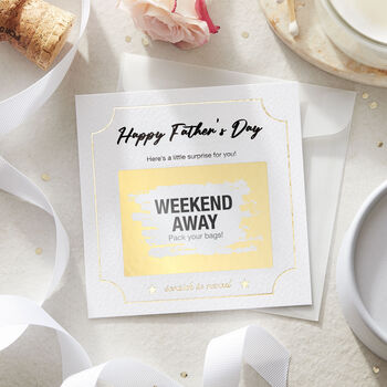 Personalised Father’s Day Scratch Card | Surprise Reveal Gift, 2 of 5