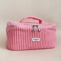 Travel Towel Vanity Case Cherry Stripes, thumbnail 1 of 3
