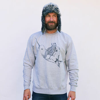 Bear And Narwhal Unisex Sweater, 2 of 6