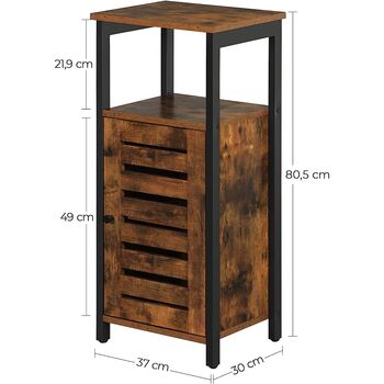 Industrial Side Cabinet Bedside Table Nightstand, 7 of 7