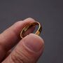 5mm Gold Engraved Band Ring, thumbnail 2 of 9