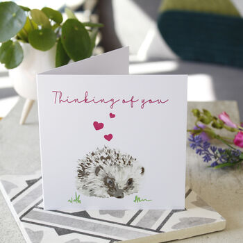 Thinking Of You Hedgehog Card, 5 of 5
