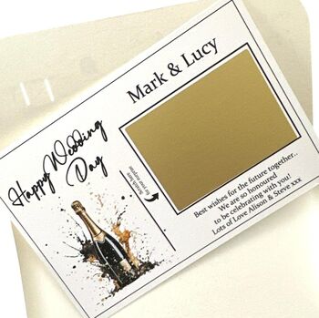 Personalised Wedding Gift Wallet, Money Or Voucher Envelope, 10 of 11