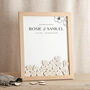 Blossom Drop Top Frame Wedding Guest Book, thumbnail 1 of 4
