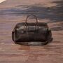Leather Holdall Weekend Bag With Luggage Tag, thumbnail 8 of 12
