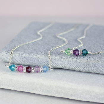 Family Birthstone Bar Necklace, 6 of 11