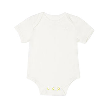 Winter White Eco Friendly Baby Body Suit, 3 of 3