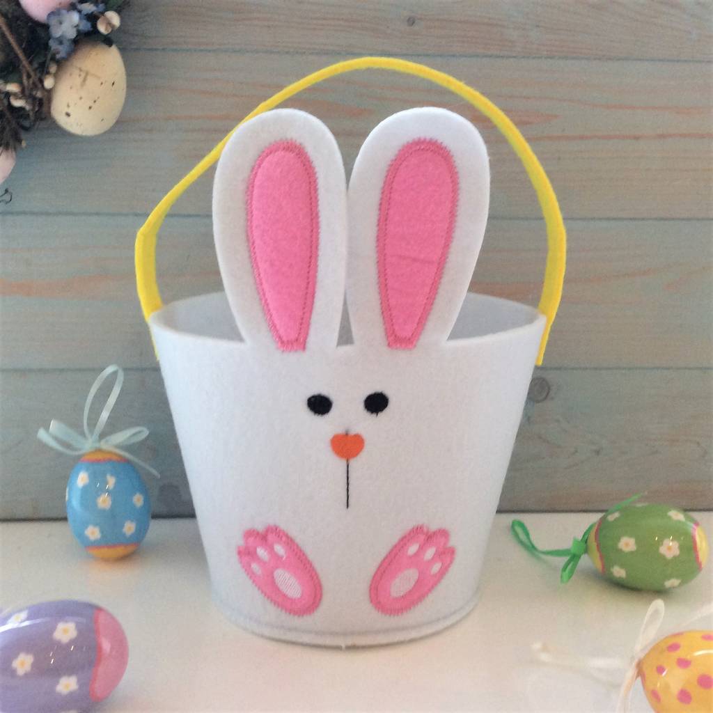 Felt Easter Bunny Egg Hunt Basket By The Chicken And The Egg ...