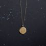 Full Moon Disc Necklace, thumbnail 1 of 8