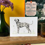 Dotty The Dalmatian Illustrated Blank Greeting Card, thumbnail 2 of 10