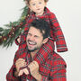 Personalised Dad And Child Luxury Tartan Pyjama, thumbnail 1 of 6