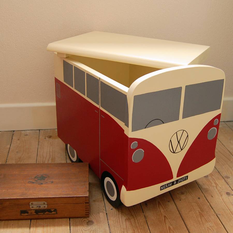 Campervan Personalised Wooden Storage Box By Lindleywood