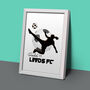 Personalised Girls Football 3D Art Print, thumbnail 2 of 5