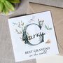 Grandad Birthday Initial Watercolour Card, thumbnail 1 of 3