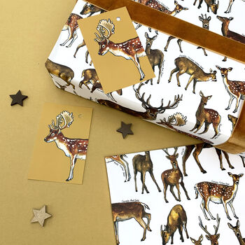 Deer And Stag Wrapping Paper Set, 6 of 9