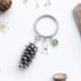 Pine Cone Keyring Woodland Nature Gift, thumbnail 3 of 8