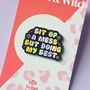 Bit Of A Mess But Doing My Best Enamel Pin, thumbnail 1 of 4