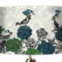 Blooming Birds Blue And Green Lampshade, thumbnail 5 of 6