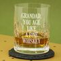 Your Own Message Cut Crystal Whiskey Tumbler, thumbnail 3 of 3
