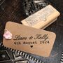 Wedding Names And Date Rubber Stamp, thumbnail 3 of 5