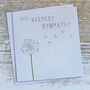 'With Deepest Sympathy' Dandelion Greetings Card, thumbnail 1 of 1