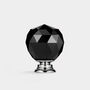 Black Faceted Crystal Glass Cupboard Door Knobs, thumbnail 1 of 5