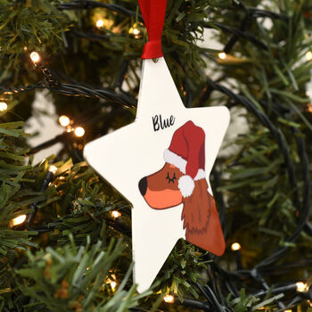 Personalised Dog Christmas Decoration Santa Hat, 11 of 12