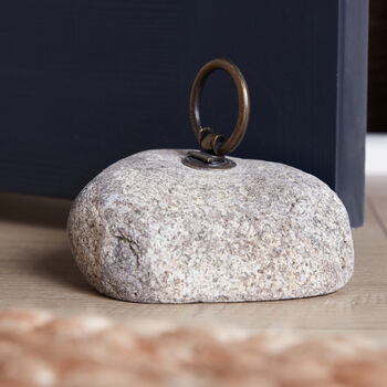 Weighted Natural Stone Door Stop, 2 of 3