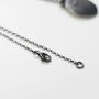 Fossil Leaf Oxidised Sterling Silver Necklace, thumbnail 5 of 11