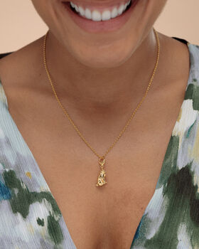 18ct Gold Pug Charm Necklace, 3 of 6