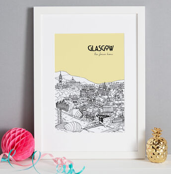 Personalised Glasgow Print, 6 of 10