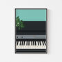 Electric Piano Keys Print | Instrument Music Poster, thumbnail 3 of 10