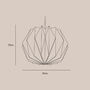 Marble Pattern Origami Globe Lampshade, thumbnail 4 of 4