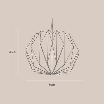 Marble Pattern Origami Globe Lampshade, 4 of 4