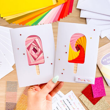 Sweet Summer Card Making Kit | Beginner Iris Fold Kit, 4 of 6