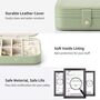 Small Light Green Travel Jewellery Organizer Box Case, thumbnail 6 of 9