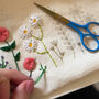 Stitch Your Flowers Zip Pouch Diy Kit, thumbnail 5 of 7