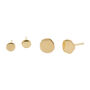 Xilitla In Plain Gold Stud Earrings, thumbnail 1 of 1
