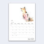 2023 24 Academic Calendar With Wildlife Art, thumbnail 3 of 6