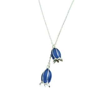 Bluebell Flower Pendant Necklace By ATLondonJewels