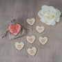 I Love You Because Personalised Message Heart Tokens, thumbnail 3 of 3