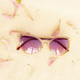 Delicate Large Cat Eye Sunglasses, thumbnail 2 of 6