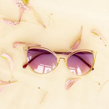 Delicate Large Cat Eye Sunglasses, 2 of 6