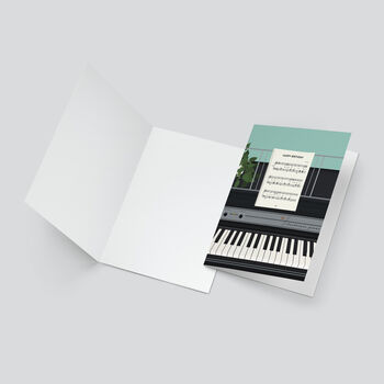 Electric Piano Birthday Card | Sheet Music Card, 2 of 6