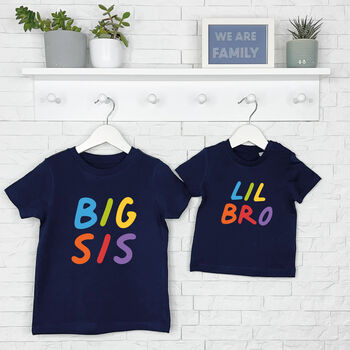 Rainbow Matching Sibling T Shirt Set, 3 of 7
