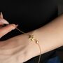 Initial Star Bracelet With Birthstone Charm, thumbnail 6 of 7