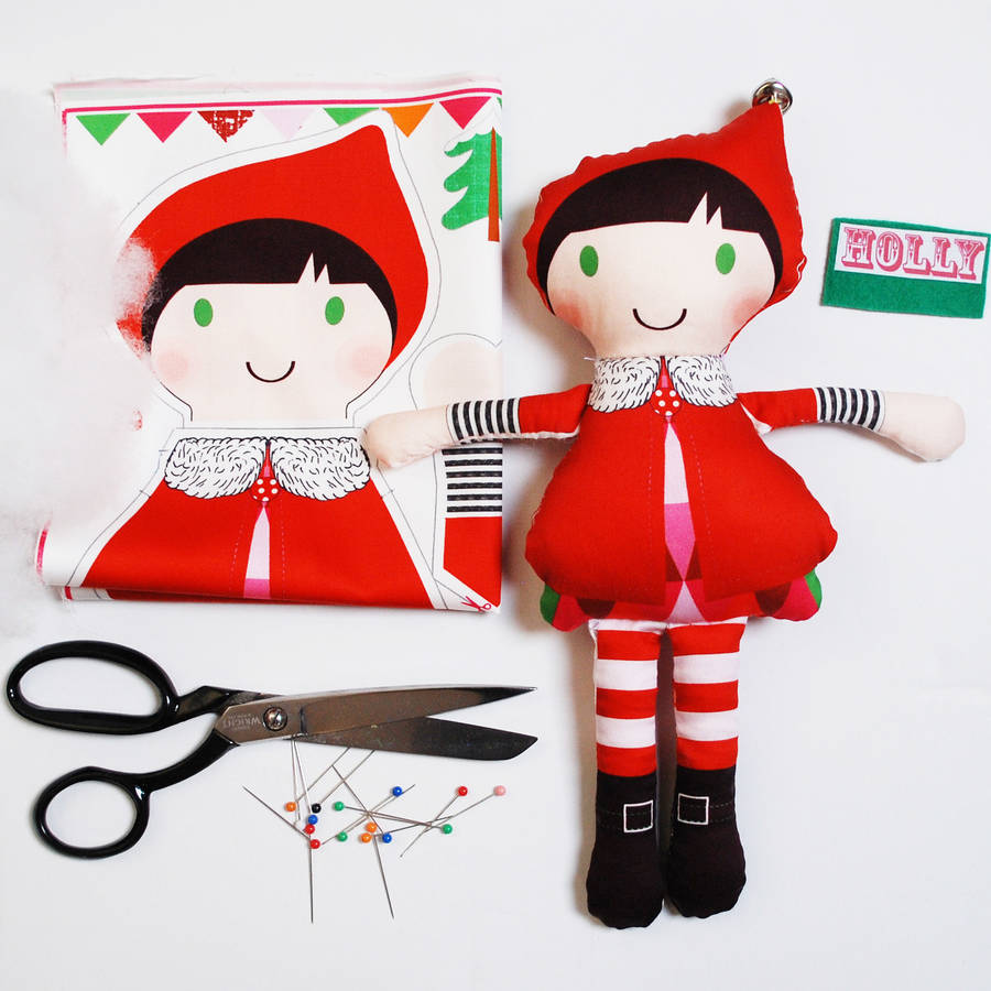 Mini Personalised Doll Kit Elf, 1 of 5