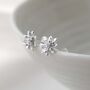 Sterling Silver Enlightened Lotus Studs, thumbnail 6 of 10