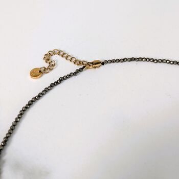 Pyrite Gemstone Beaded Necklace, 4 of 6