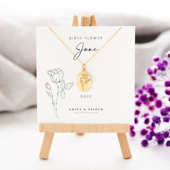 June Birthflower Rose Necklace, 2 of 12
